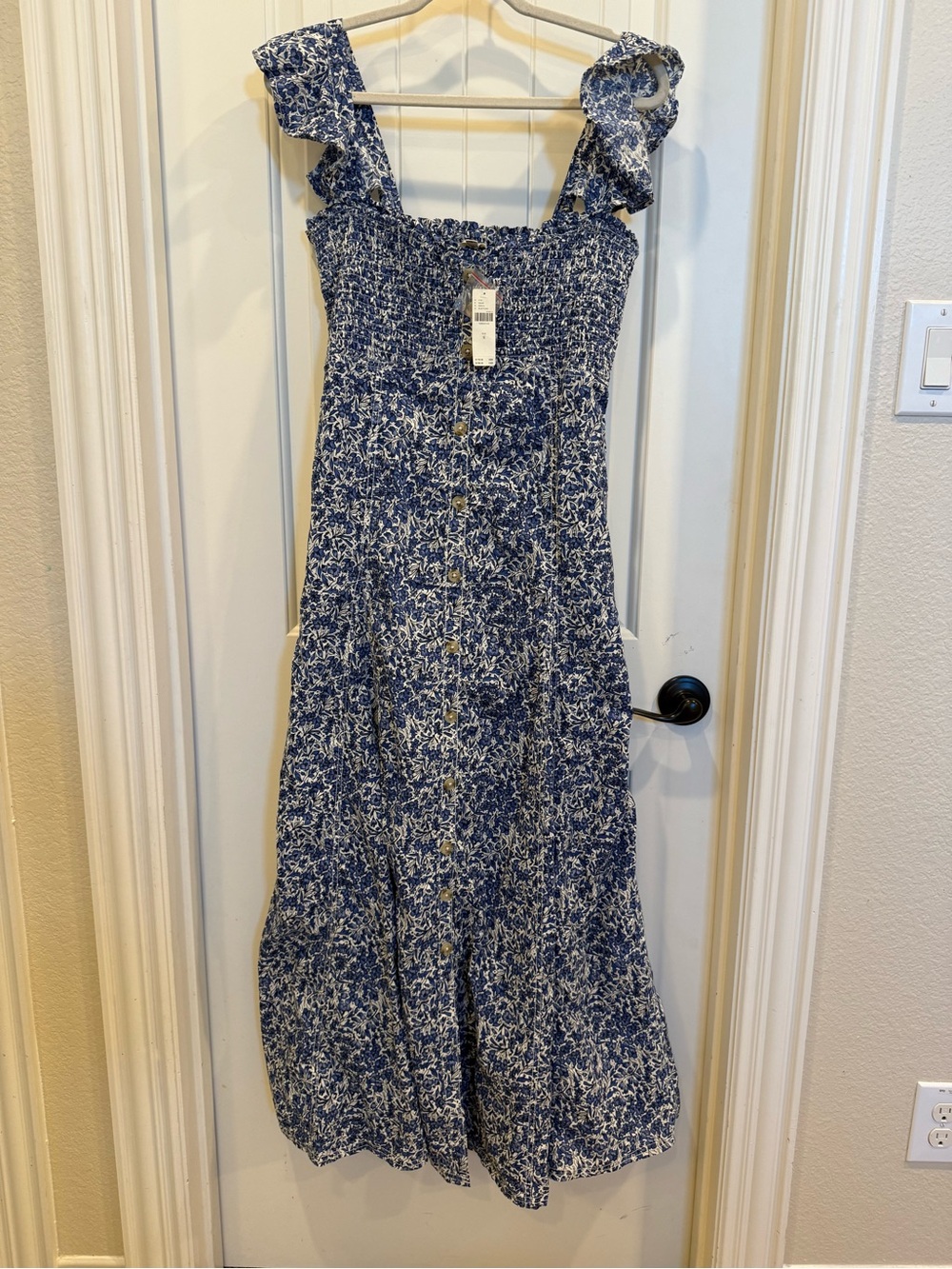 Pilcro Cotton Buttondown Midi Dress - Picture 4 of 8